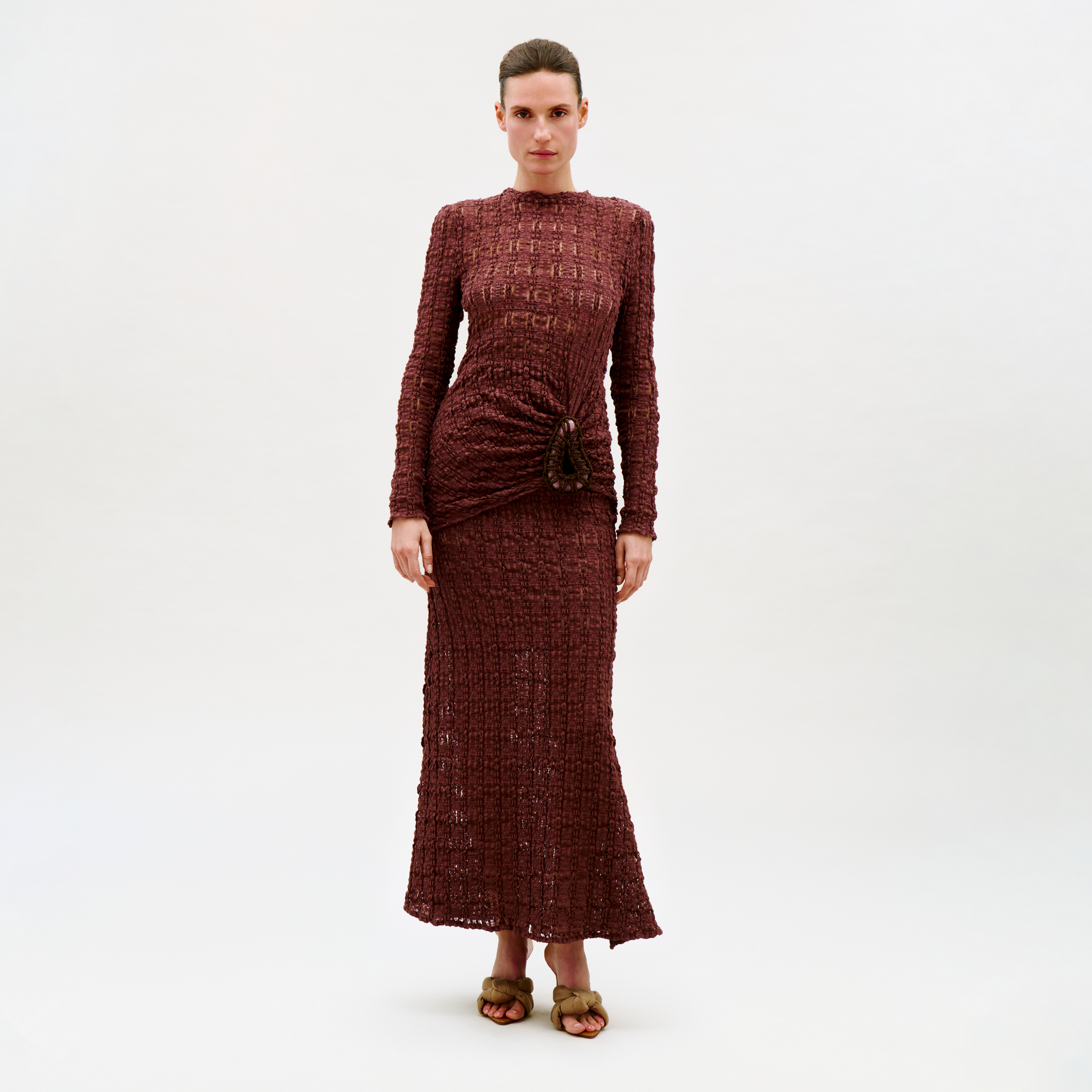 00___Ciji_Skirt_Maroon_FALL_2026_Front