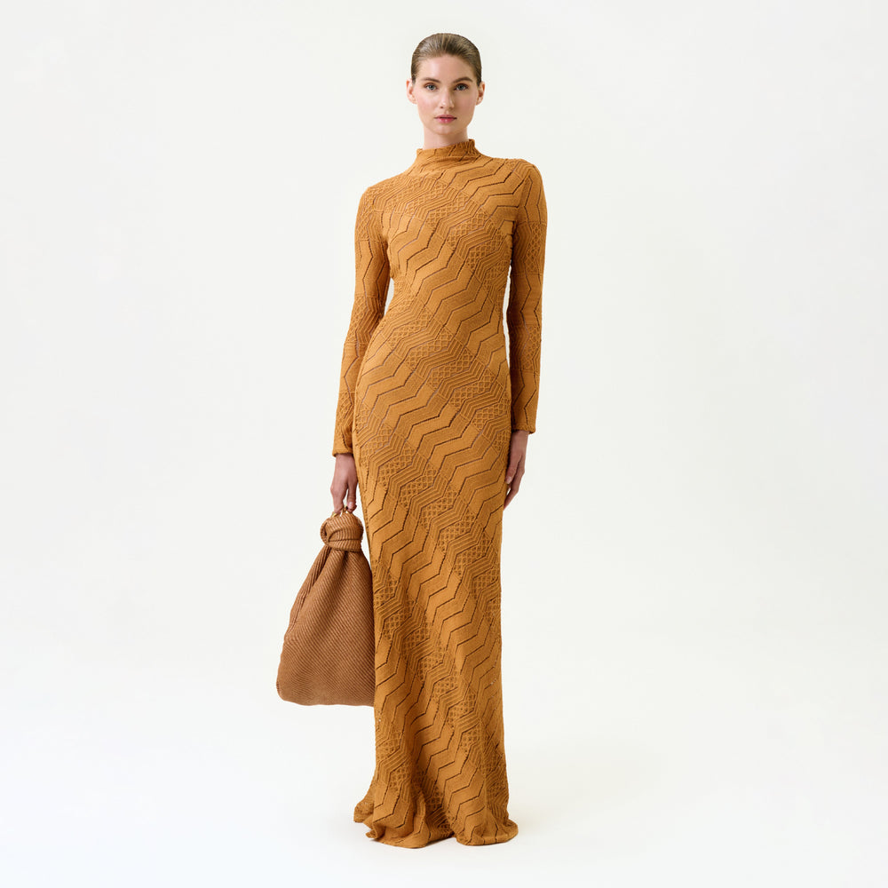 10-MarianneDress-Ochre_FRONT_PRE-SPRING2027