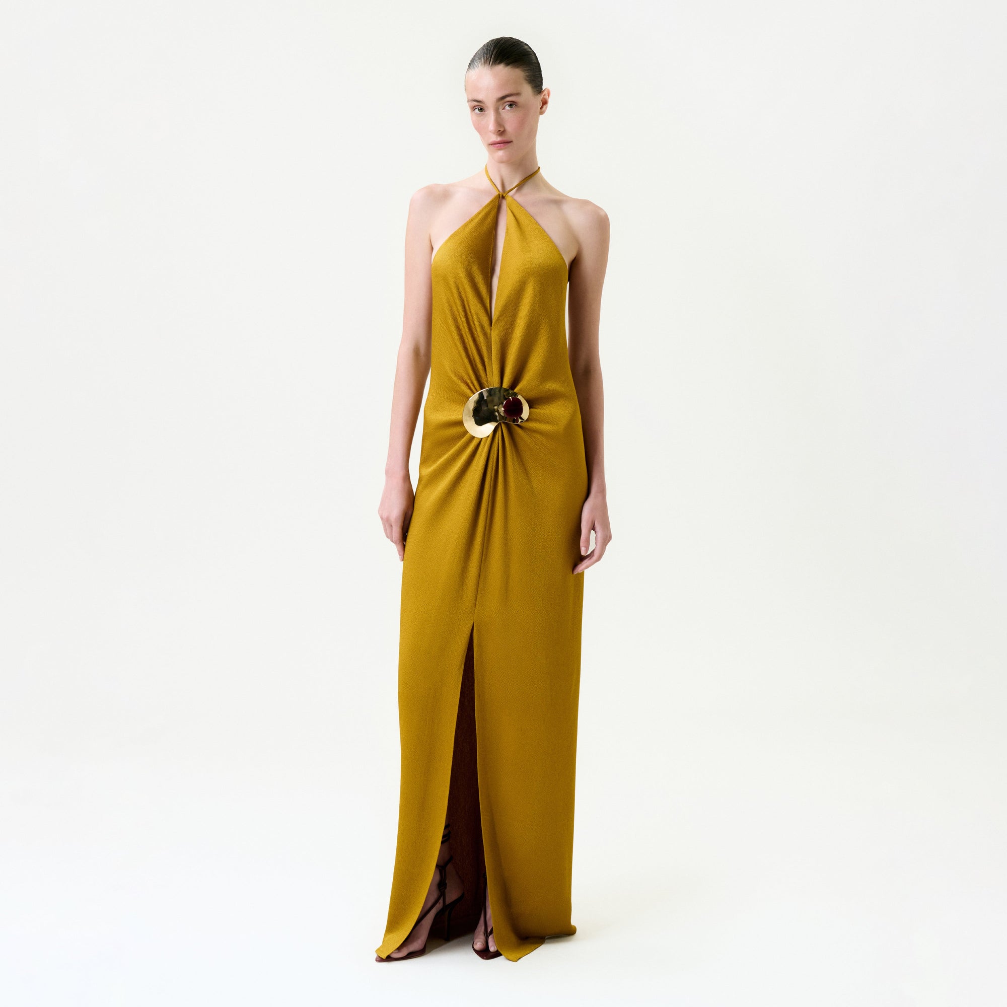 11-SiraDress-Ochre_FRONT_PRE-SPRING2027