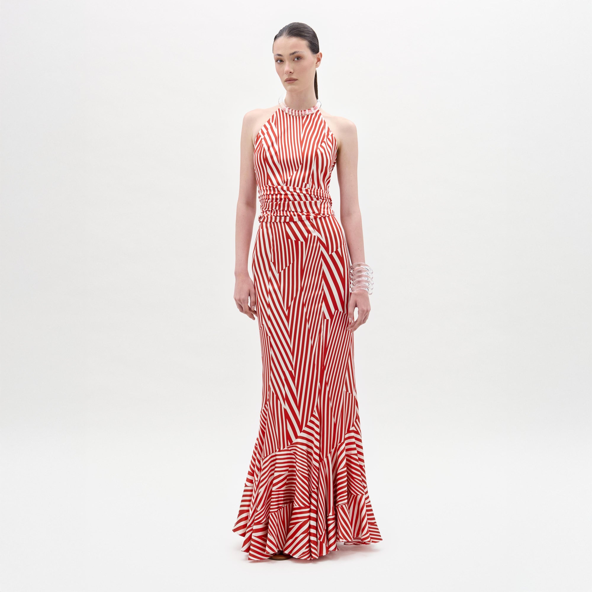 40___Florina_Skirt___Multi_Directional_Red_Stripes___PRE_SPRING_2026_FRONT_9966eea7-0b0a-4a51-891e-49332ce9c5bd
