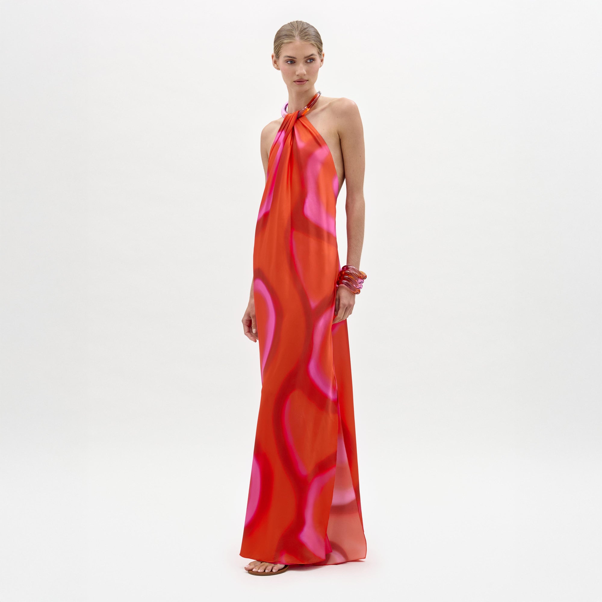 46___Jesse_Dress___Orange_Abstract_Print___PRE_SPRING_2026_FRONT_9bc8566b-88d6-4306-88a0-336417440693
