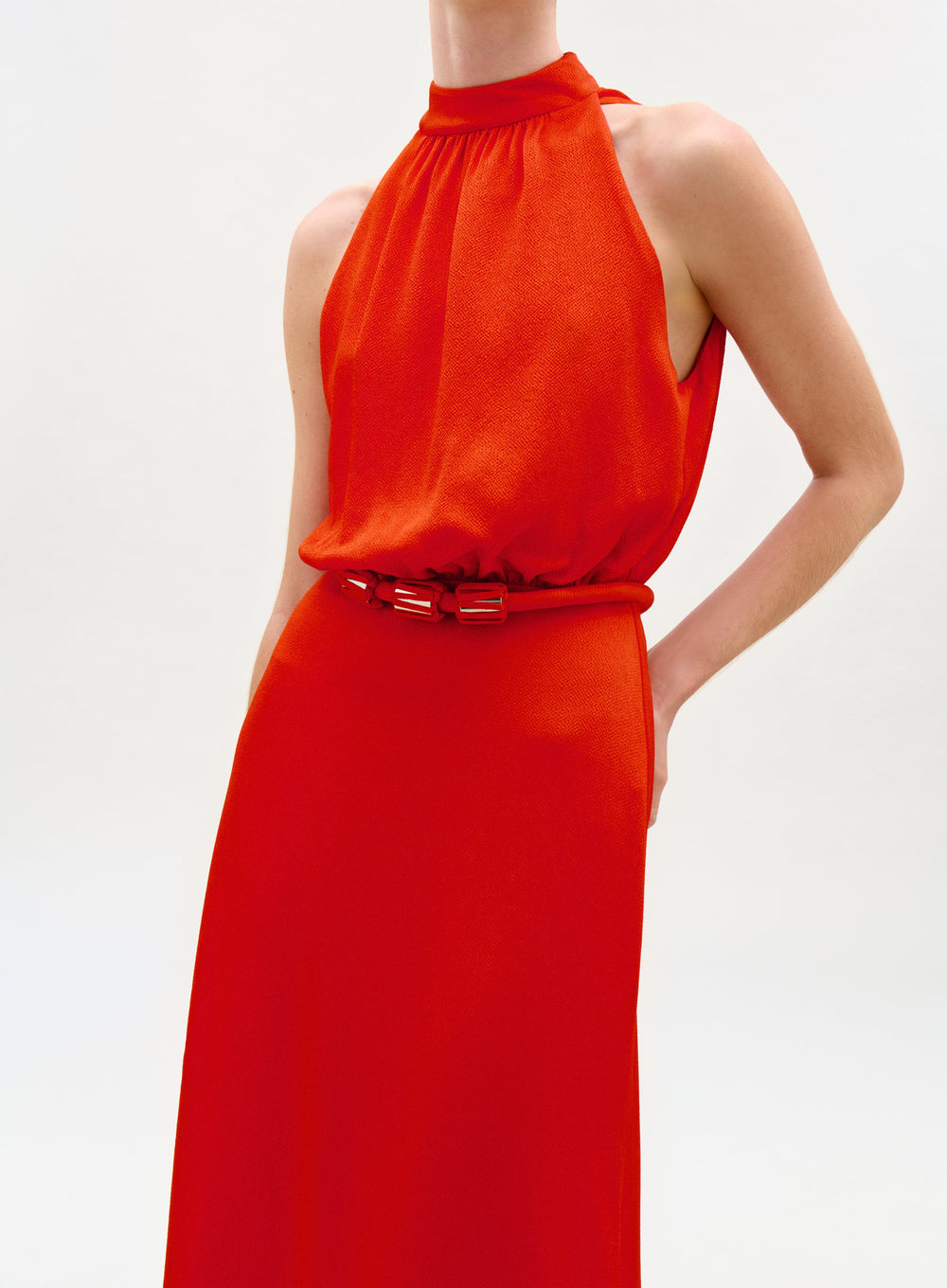 lady damascus red dress LaDivine S487 Long Formal Prom Fitted Dress The Dress Outlet