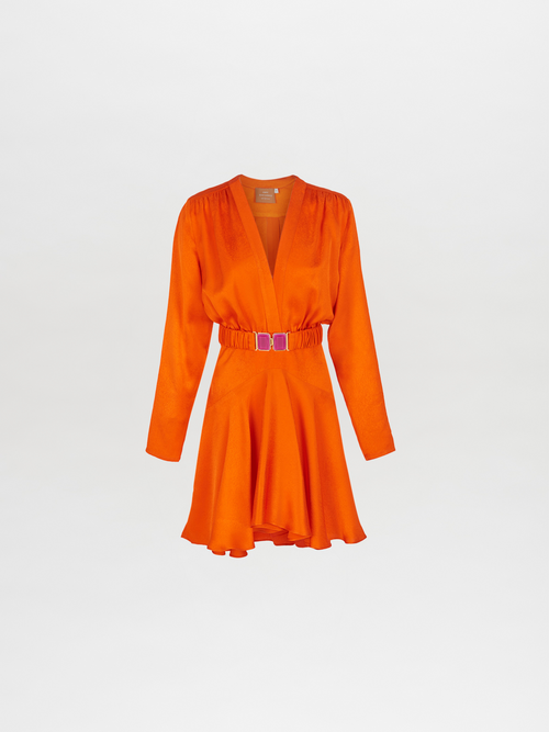 Aglioni Dress Bright Orange