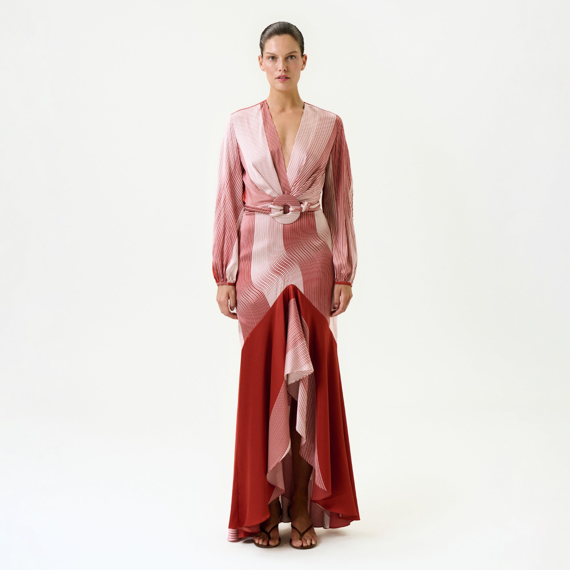 77-MairetDress-RougeDistortedLines_FRONT_PRE-SPRING2027_1