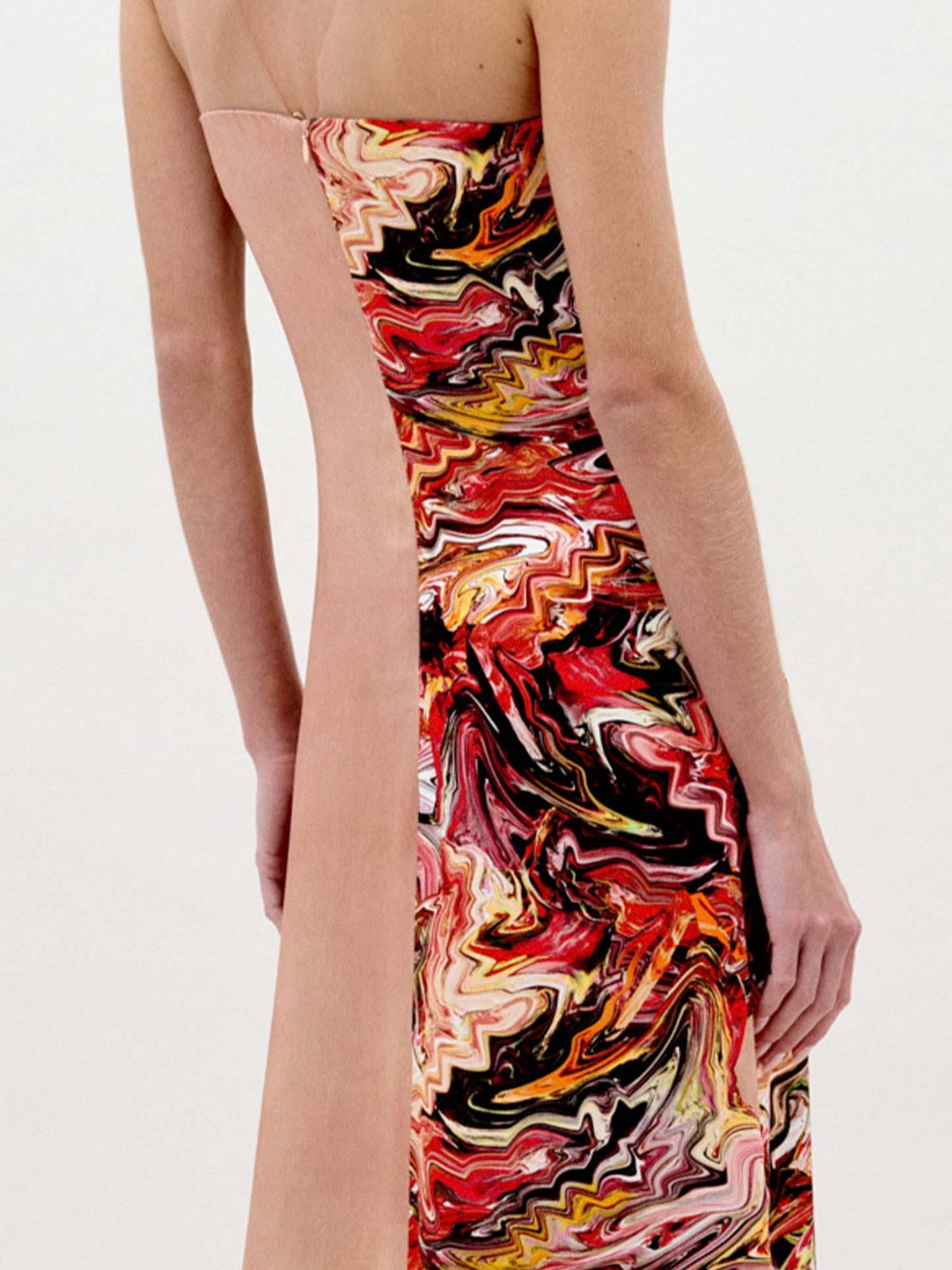 Adalgisa Dress Abstract Coral