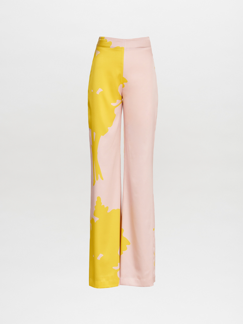 Andie Pant Yellow Nude Floral