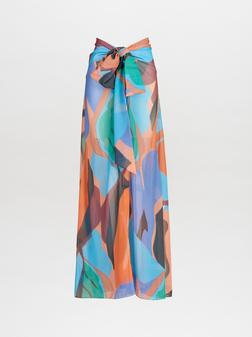 Cagliari Skirt Pareo Pastel Multi Swirls