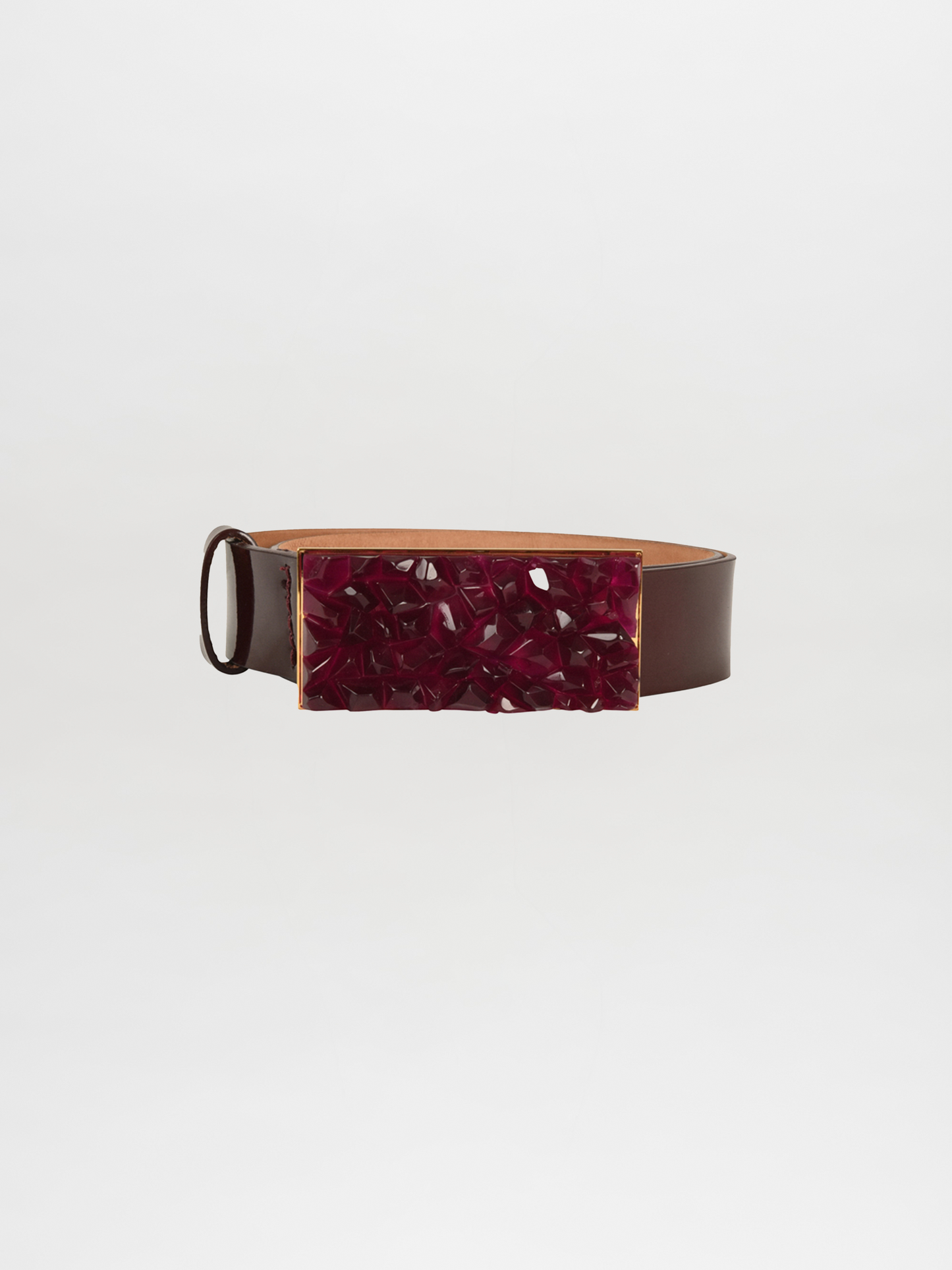 Dora Belt Brown Burgundy