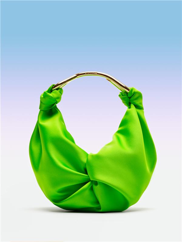 GREEN-BAG-ON-BLUE-BACKGROUND