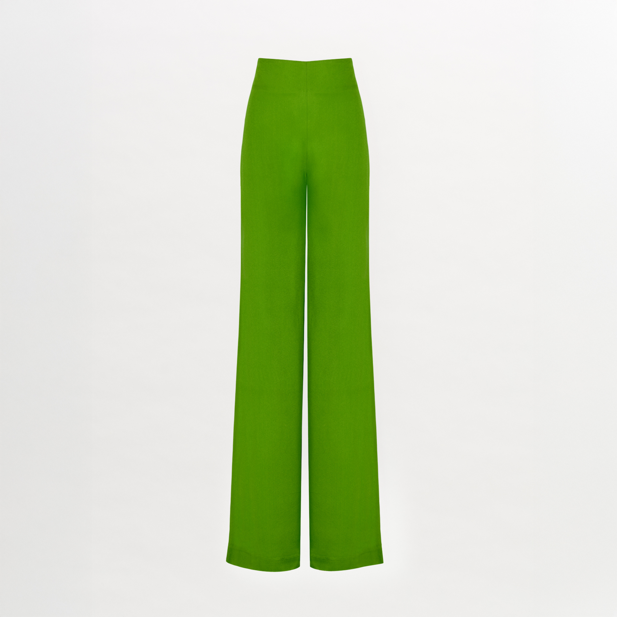 The Silvia Tcherassi Grotte Pant is a high-waisted, wide-leg green trouser from the Resort 2024 collection, showcased against a plain white background.