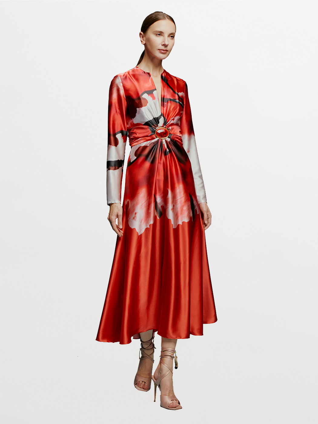 KATARINA_DRESS_-_POMEGRANATE_ABSTRACT_FLOWERS_FRONTAL