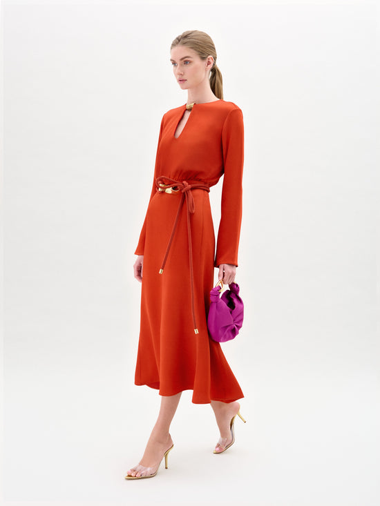 PESARODRESS-TERRACOTA_Front_FALL2025_e506a25a-4a3a-4c11-89d4-9c7f0def3447