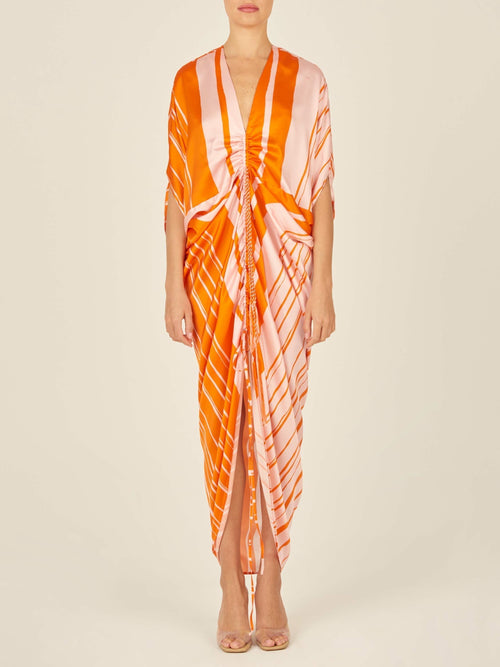 Cloister Dress Orange Pink