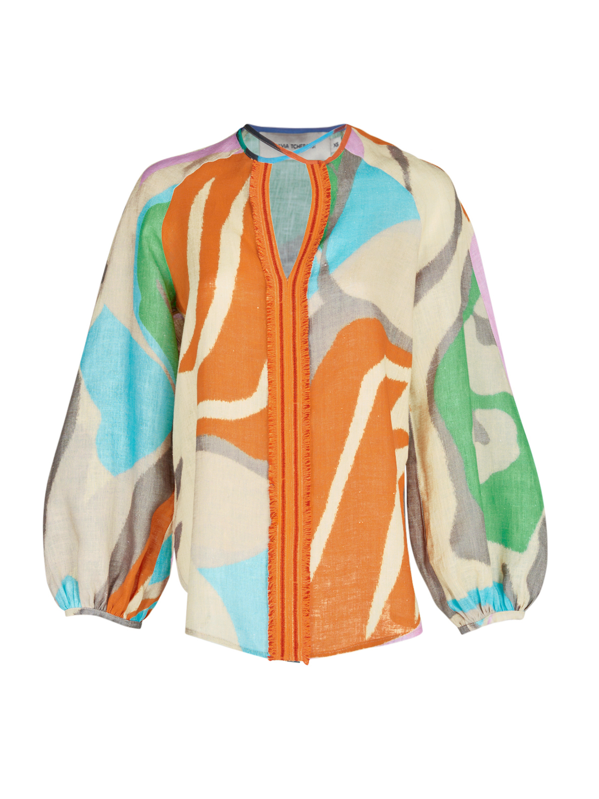 Molveno Blouse Pastel Multi Swirls