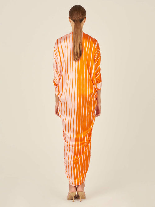 Cloister Dress Orange Pink