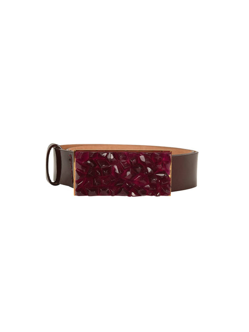 Dora Belt Brown Burgundy