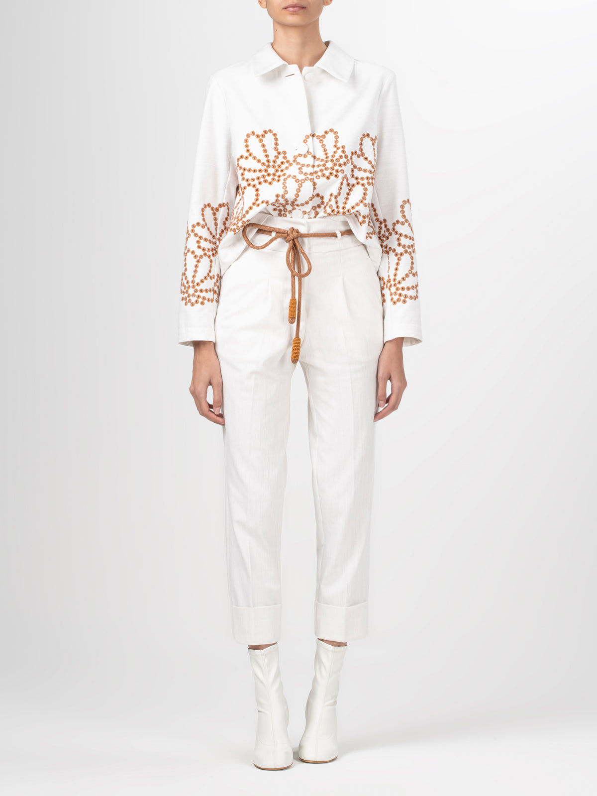 Belen Jacket White Cacao Eyelet