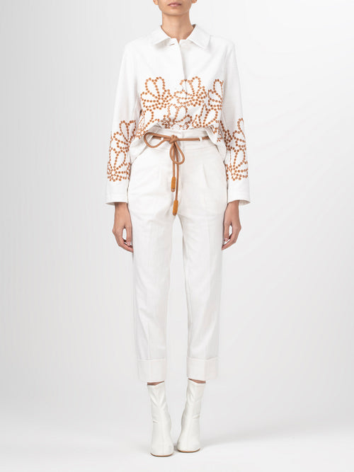 Belen Jacket White Cacao Eyelet