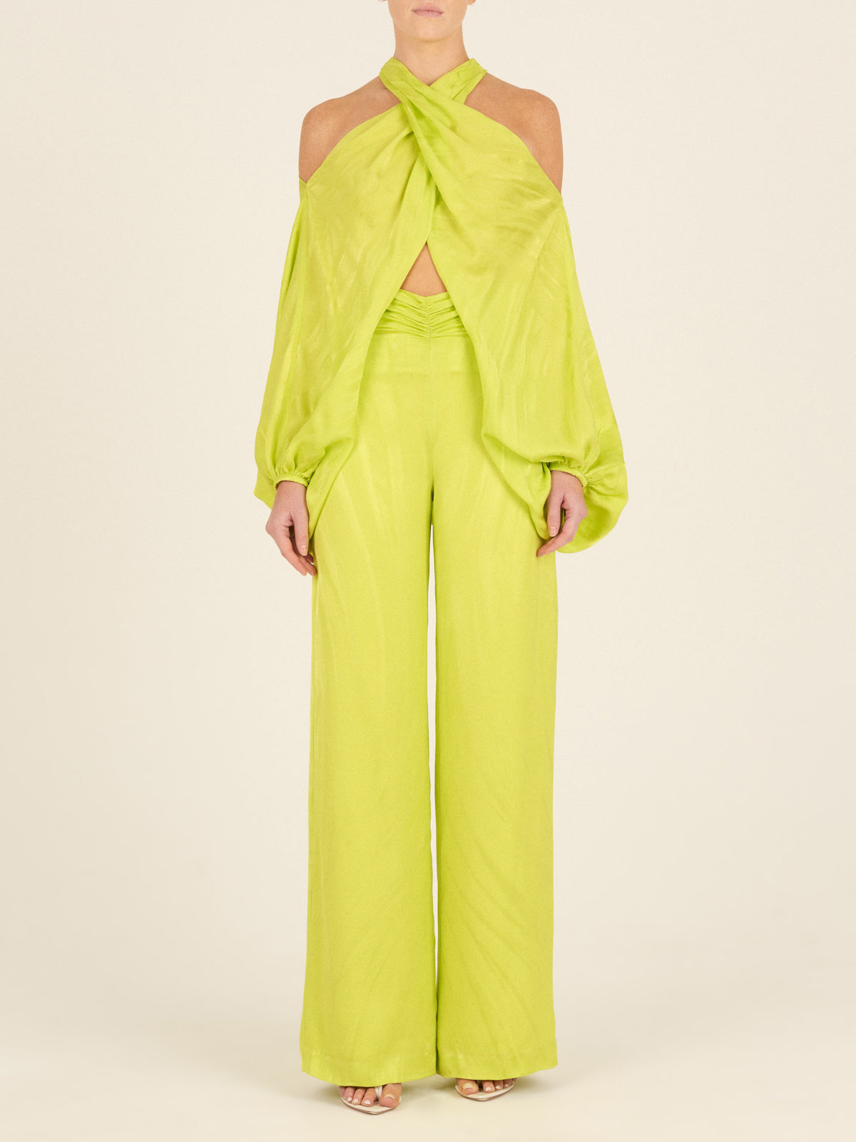 Juno Blouse Verde Lime