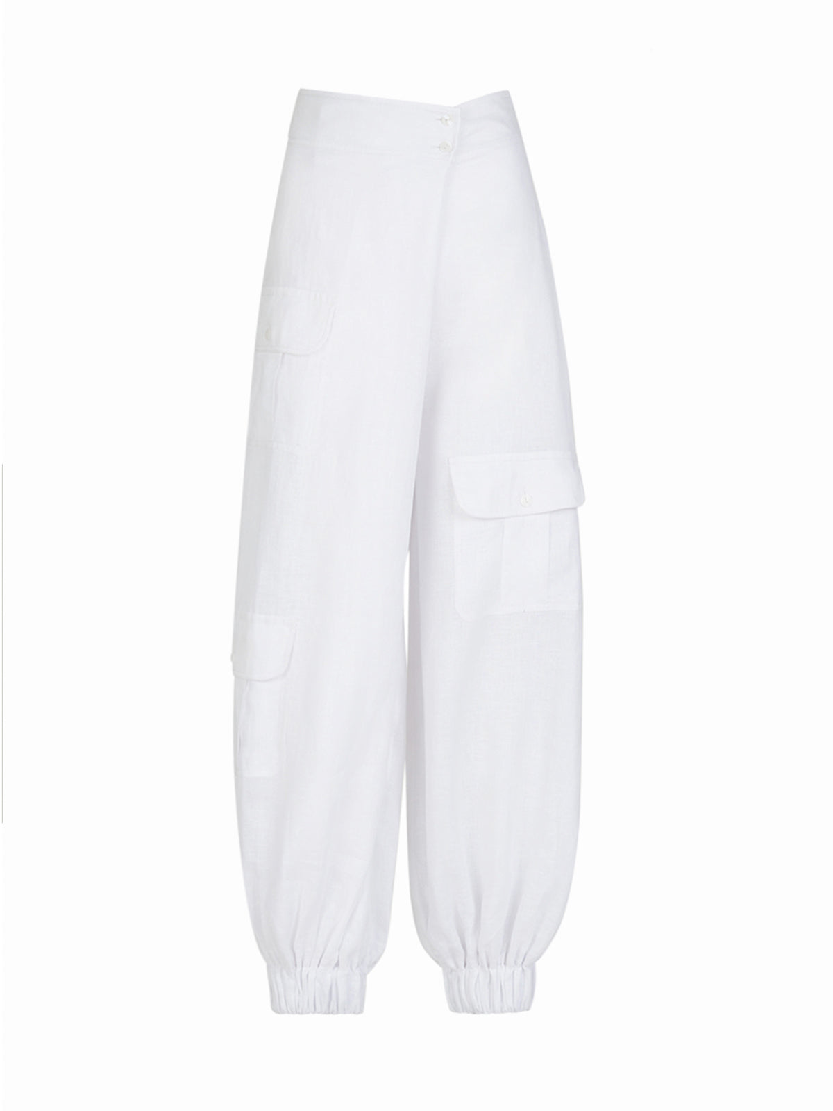 Brandon Pant White Linen