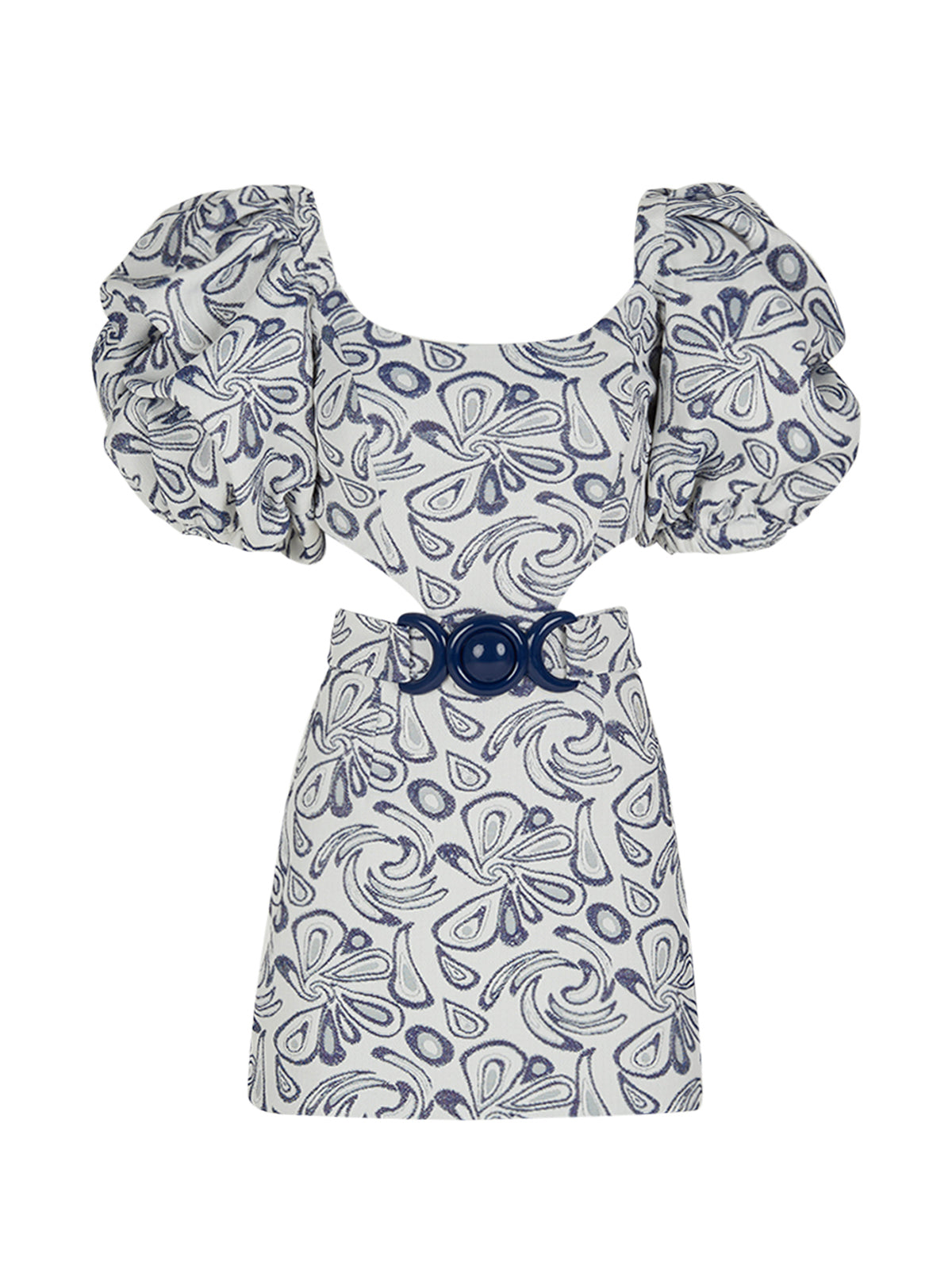 Marlin Dress Navy Swirls