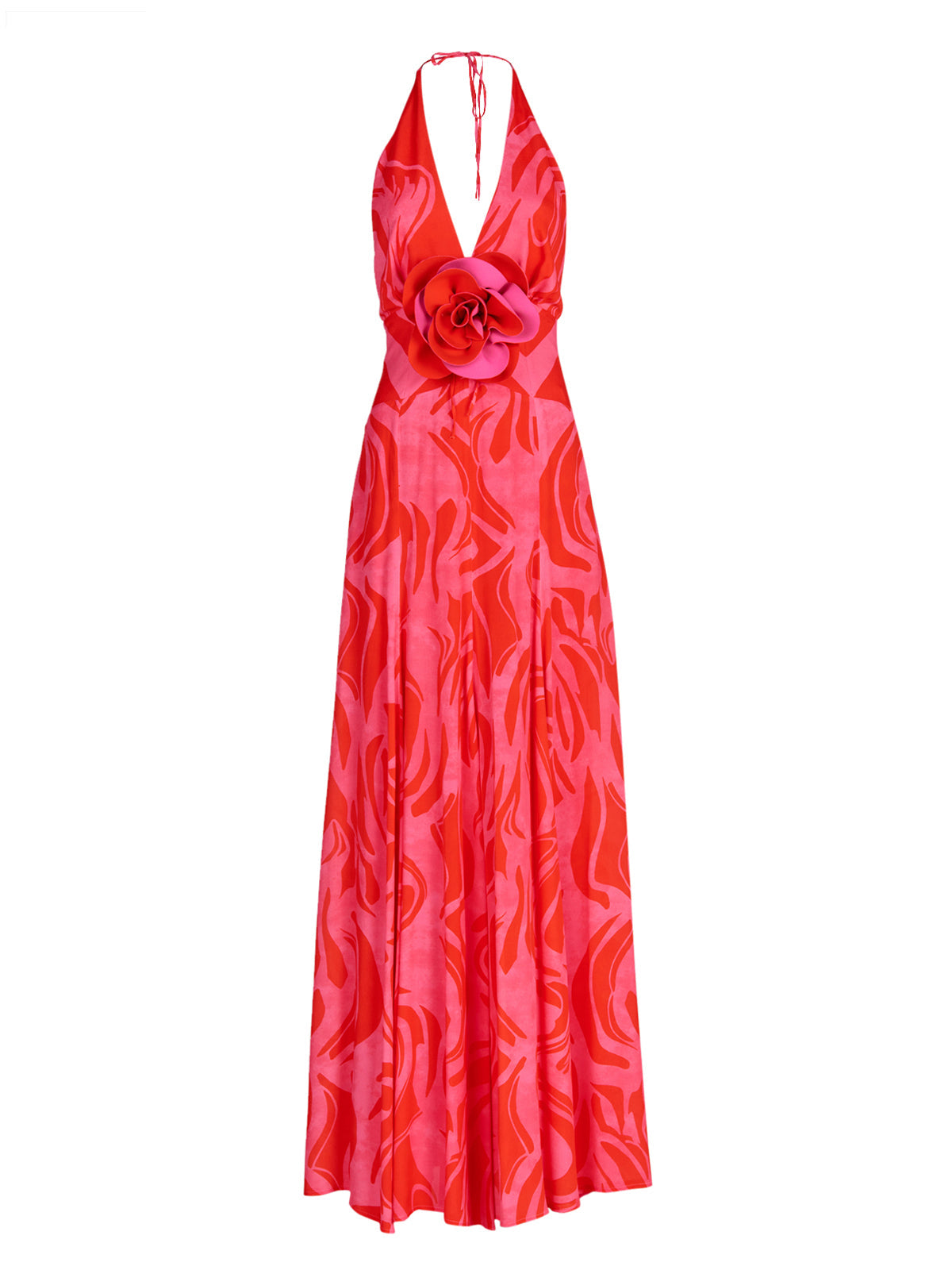Tawny Dress Pink Red Marble